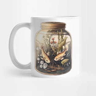 Two Koi Fish in a Terrarium Mug